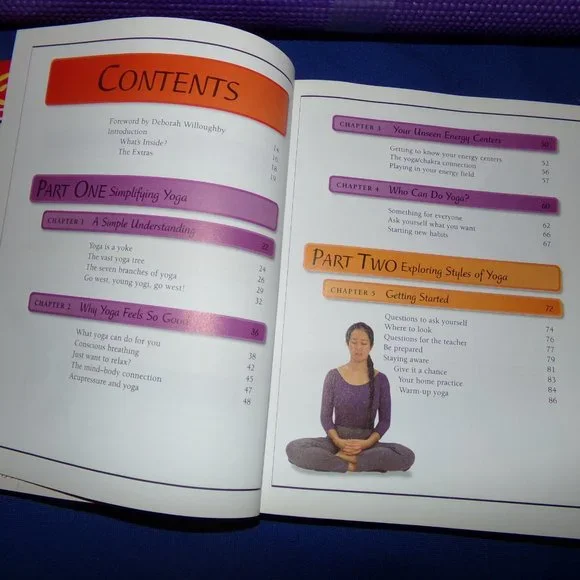 DK Keep It Simple Series (KISS) Yoga Book & New Purple 5 mm Yoga Mat - Picture 11 of 16